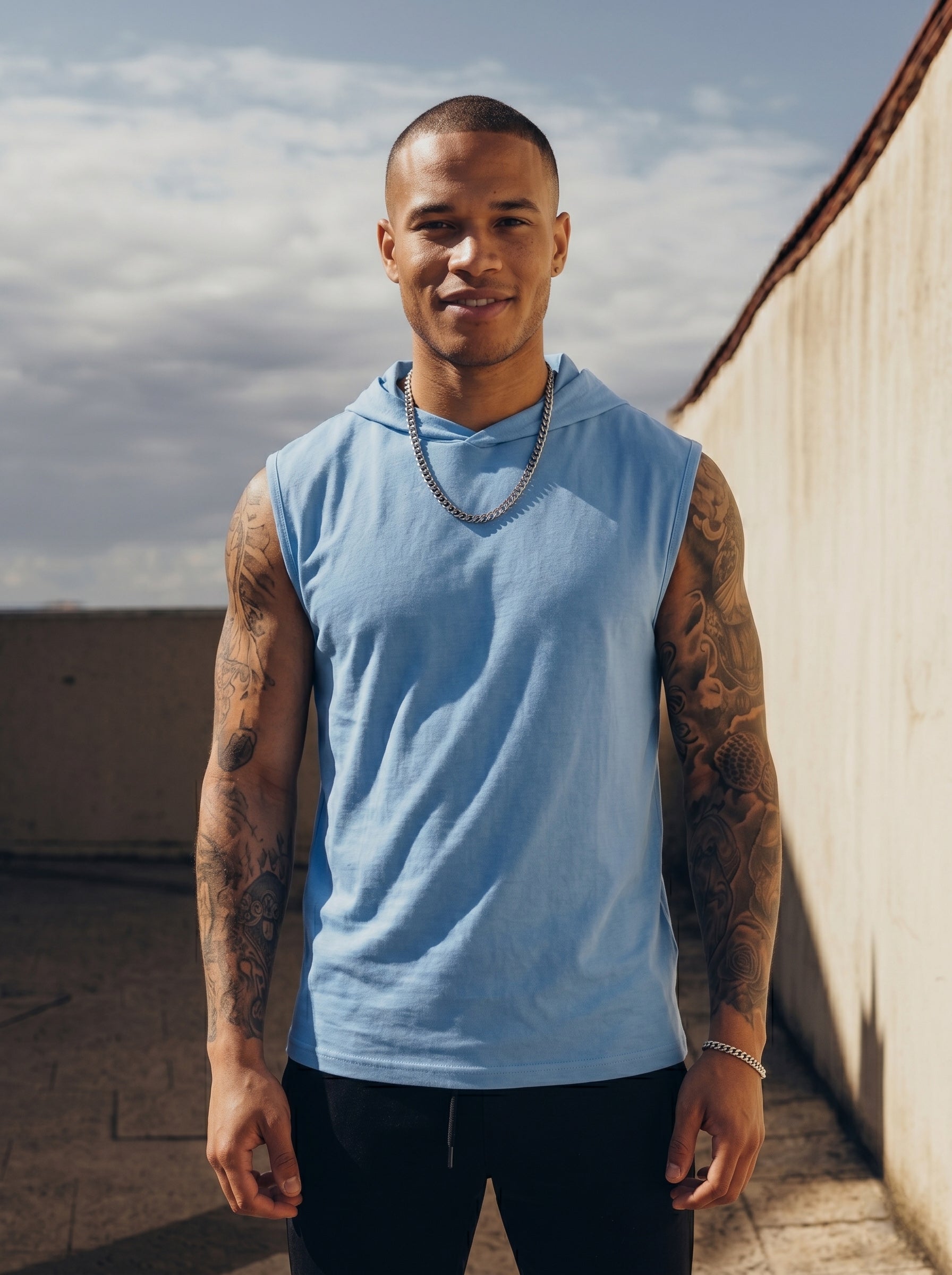 Hooded Gym Vest LEON