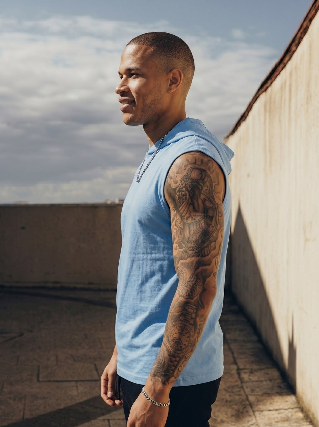 Hooded Gym Vest LEON