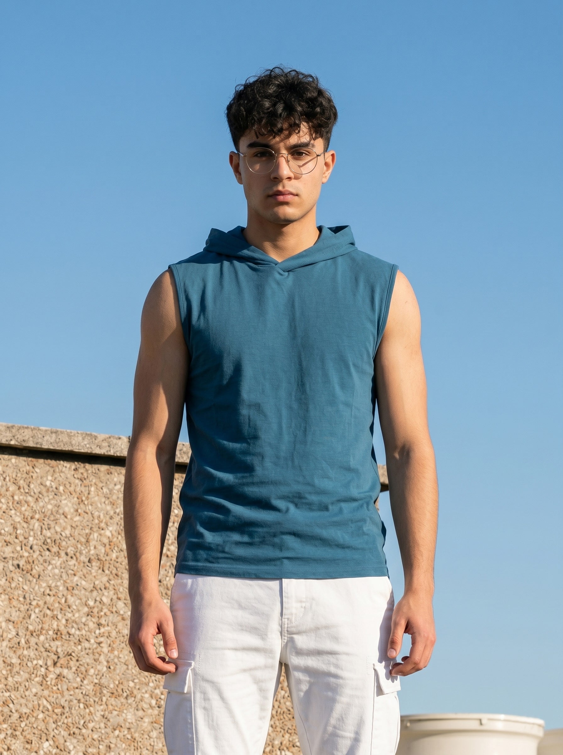 Hooded Gym Vest LEON