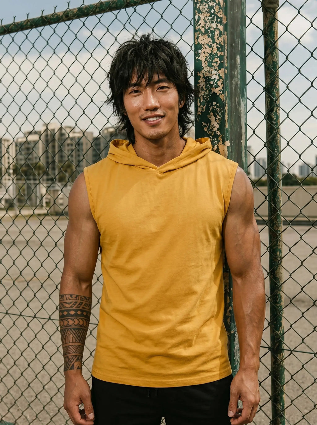 Hooded Gym Vest LEON