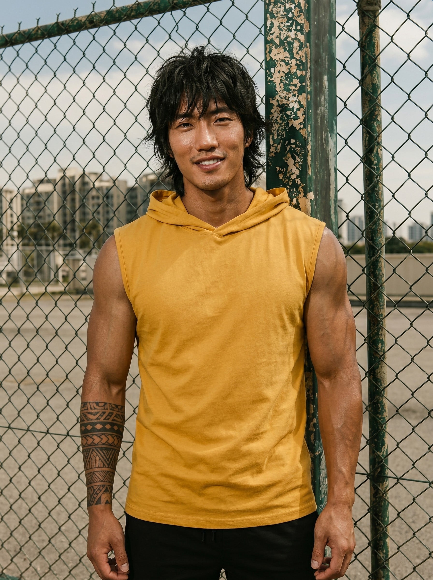 Hooded Gym Vest LEON