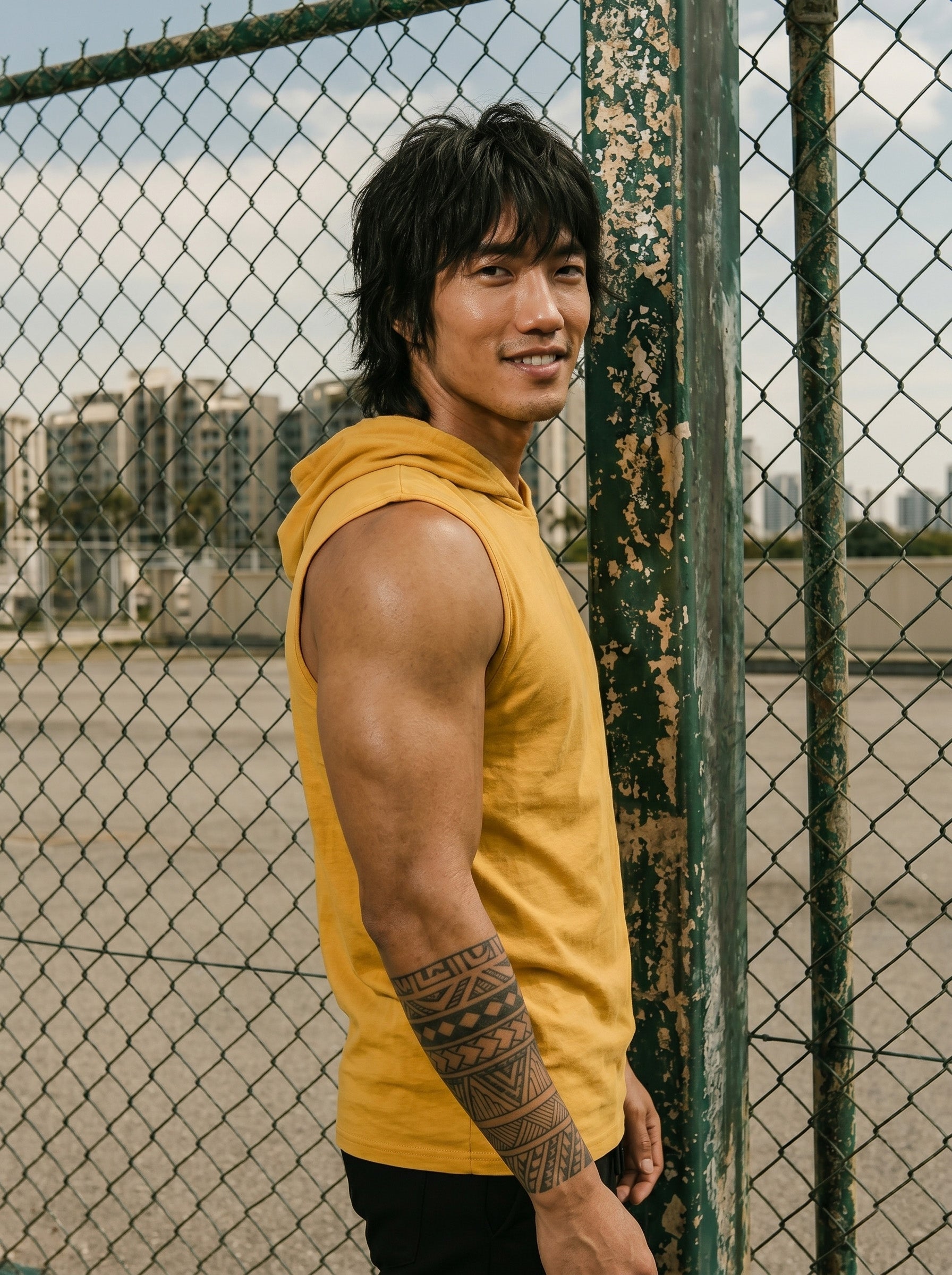 Hooded Gym Vest LEON