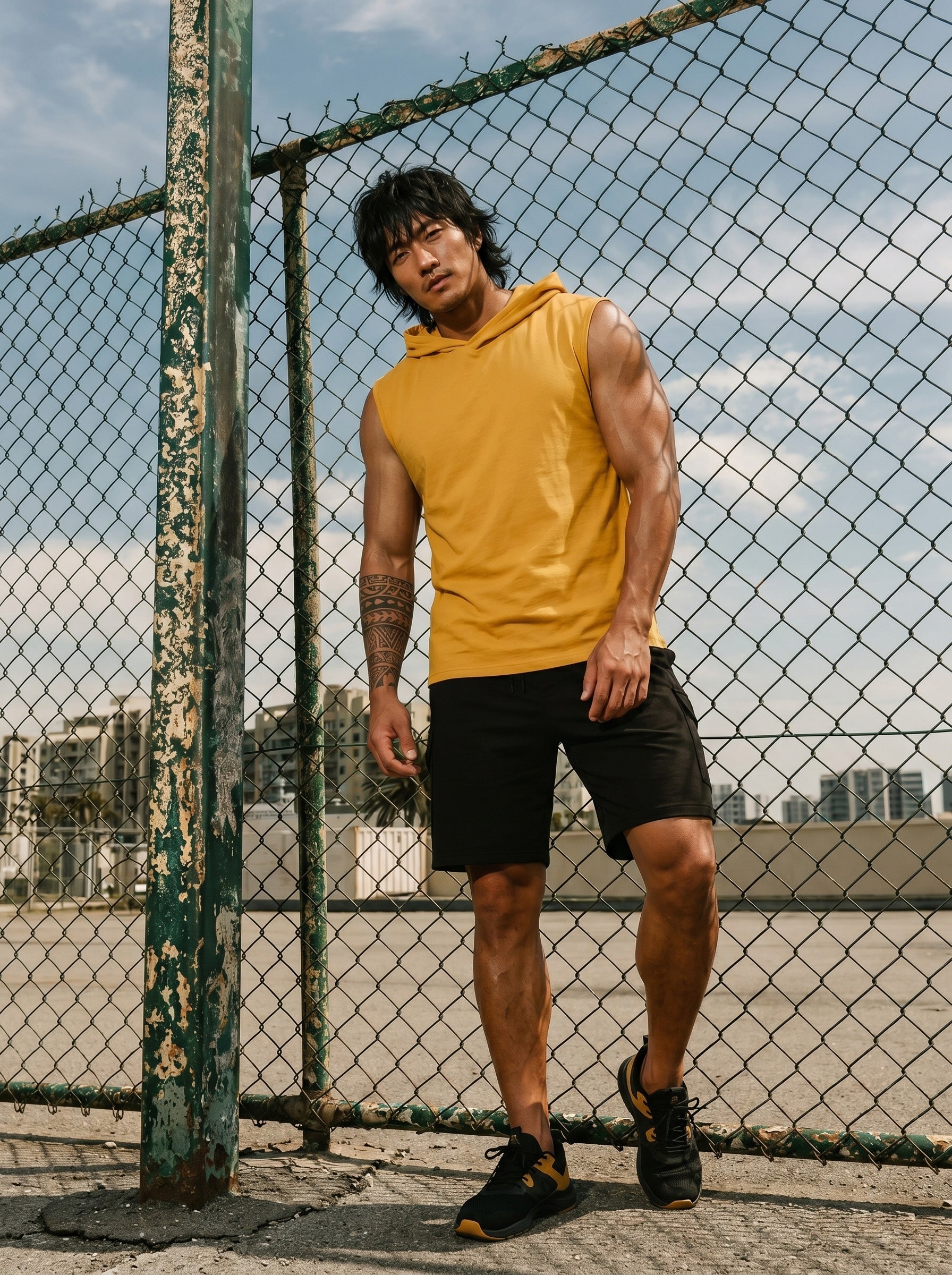 Hooded Gym Vest LEON