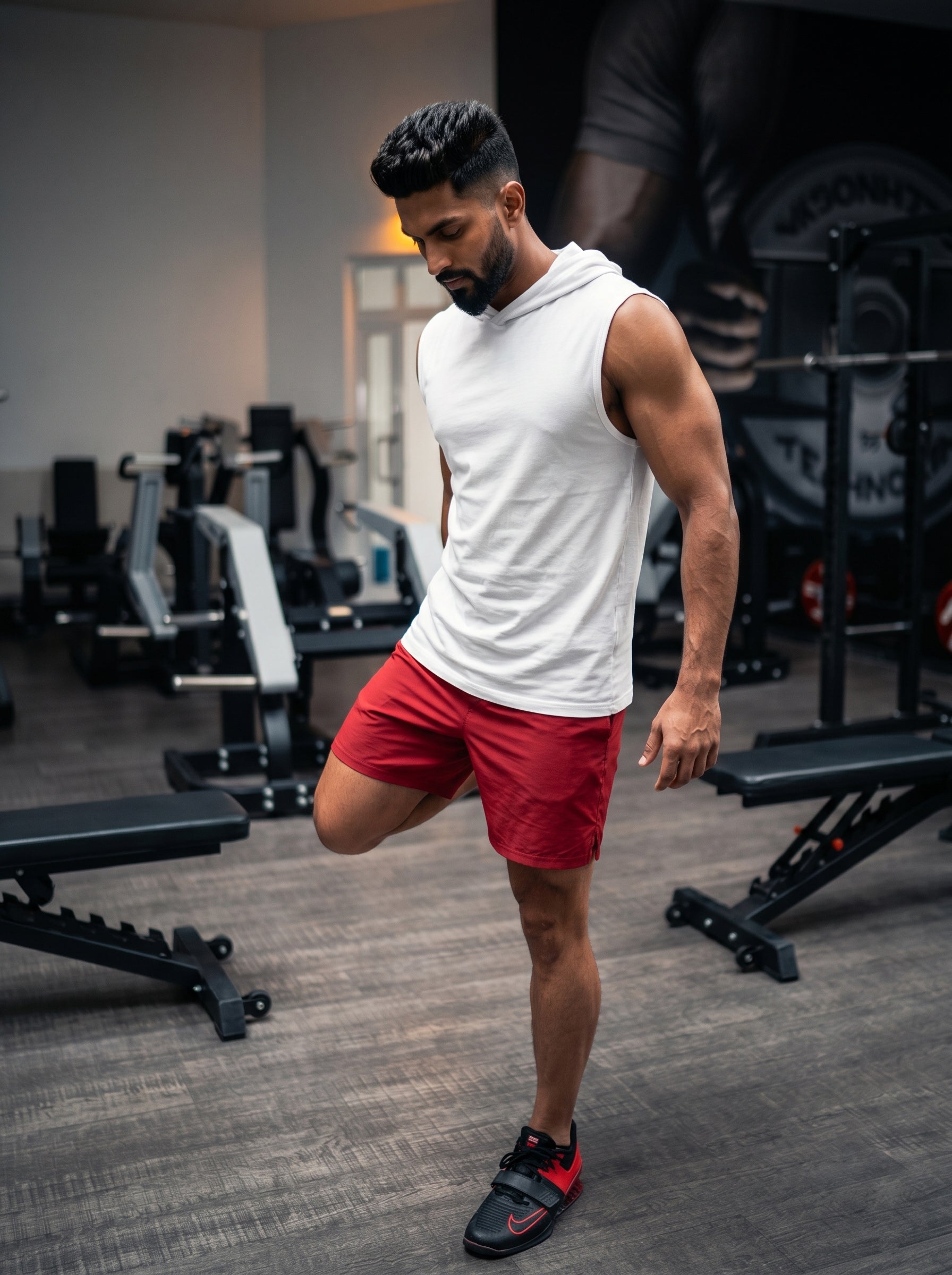 Hooded Gym Vest LEON
