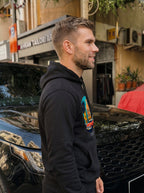 Havana Cuba Men's Printed Kangaroo Pocket  Full Sleeve  Pullover Hoodie LEON