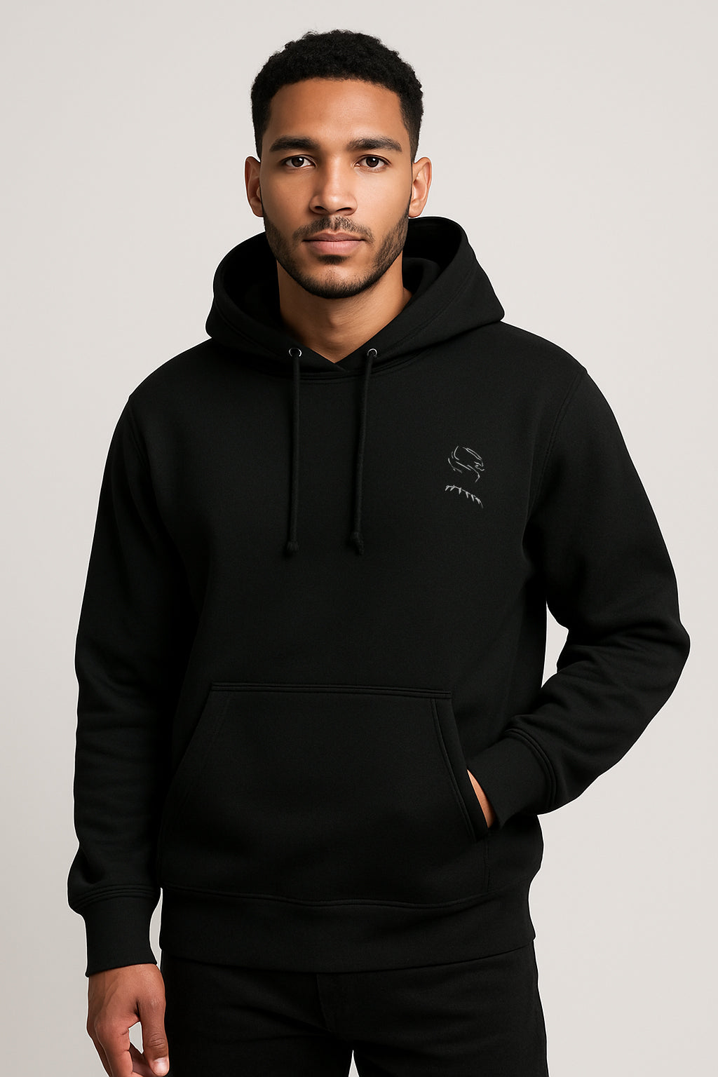 Wakanda Printed Kangaroo Pocket Full Sleeve Pullover Hoodie