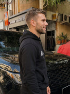 Hope Printed Kangaroo Pocket Full Sleeve  Pullover  Hoodie LEON