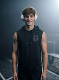 Leon Stamp Printed Sleeveless Pullover Hoodie LEON