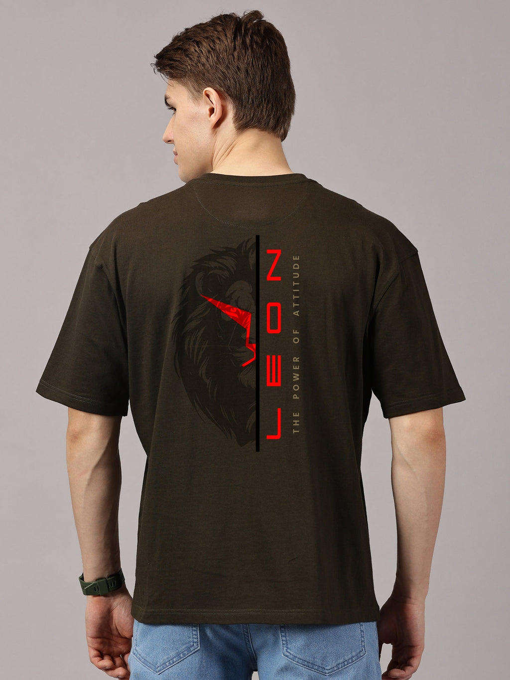 Lion Power Printed Full Sleeve T-Shirt