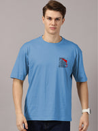 Lion Power Printed Oversized Drop Shoulder T-Shirt