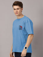 Lion Power Printed Oversized Drop Shoulder T-Shirt