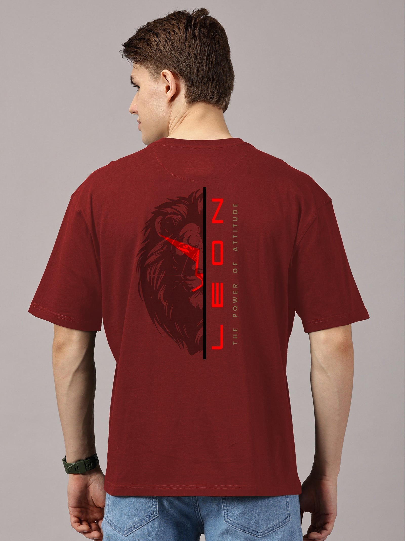 Lion Power Printed Full Sleeve T-Shirt