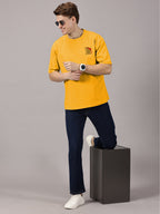 Lion Power Printed Oversized Drop Shoulder T-Shirt