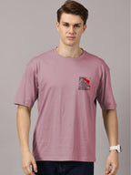 Lion Power Printed Oversized Drop Shoulder T-Shirt