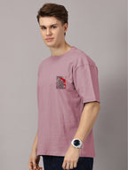 Lion Power Printed Oversized Drop Shoulder T-Shirt