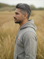 Lion Power Printed Kangaroo Pocket Full Sleeve Pullover Hoodie LEON