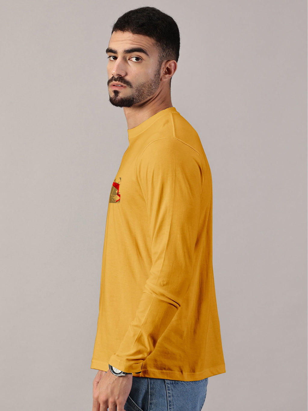 Lion Power Printed Full Sleeve T-Shirt