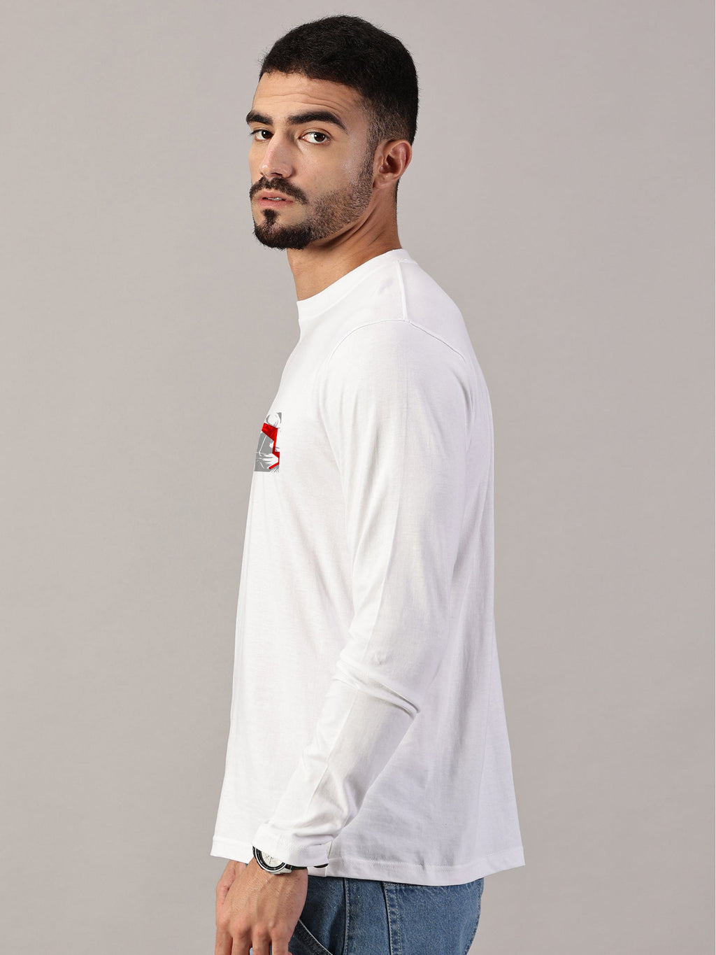 Lion Power Printed Full Sleeve T-Shirt