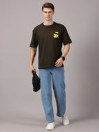 Luffy Printed Oversized Drop Shoulder T-Shirt