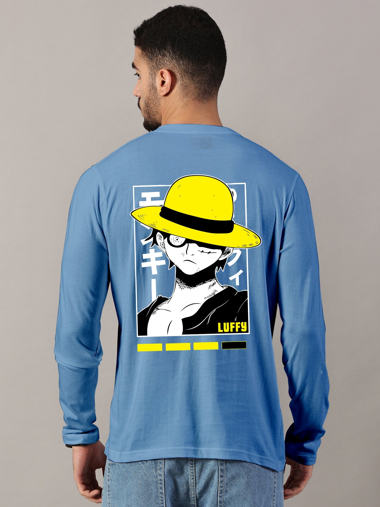 Luffy Printed Full Sleeve T-Shirt