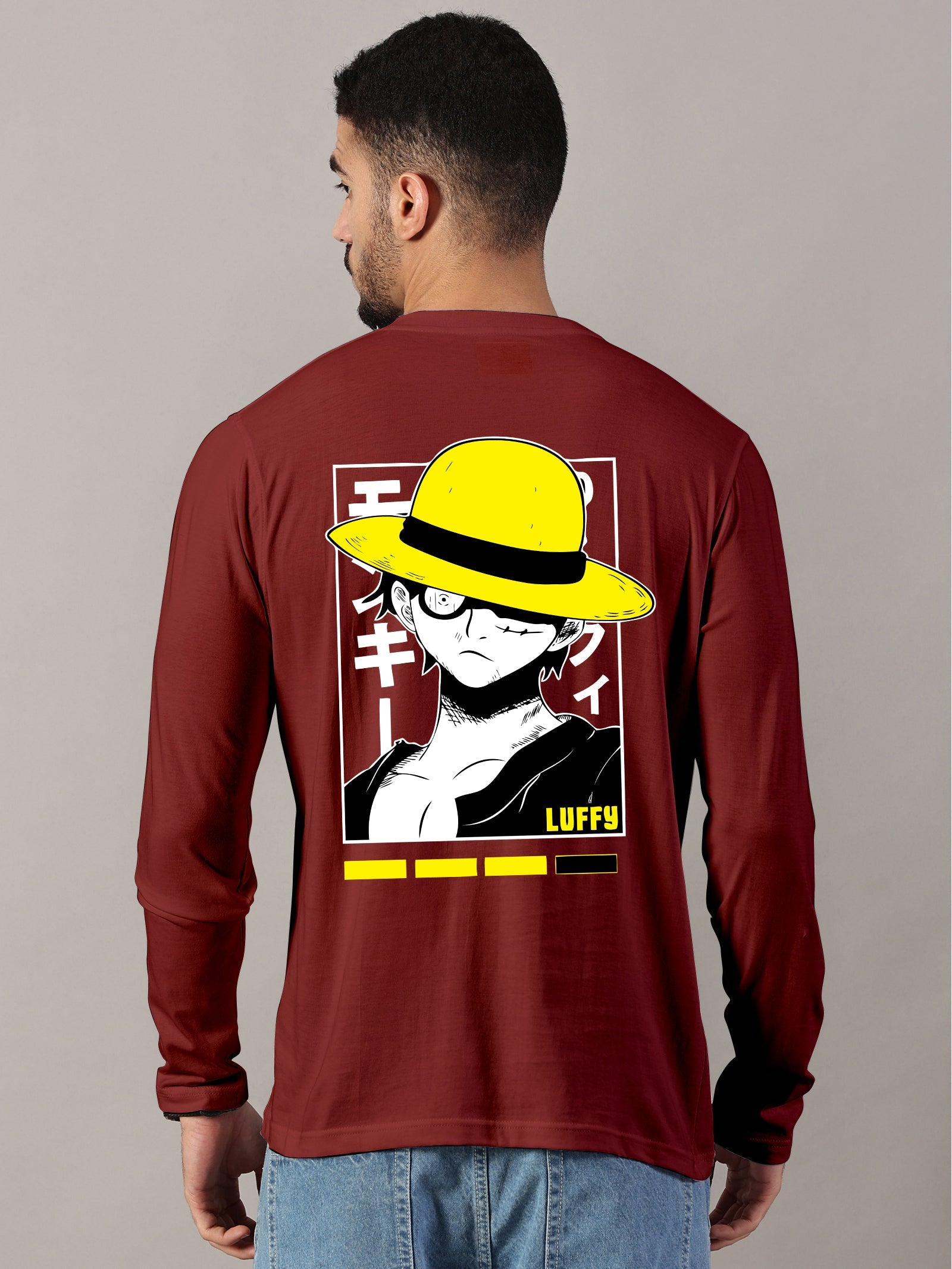 Luffy Printed Full Sleeve T-Shirt