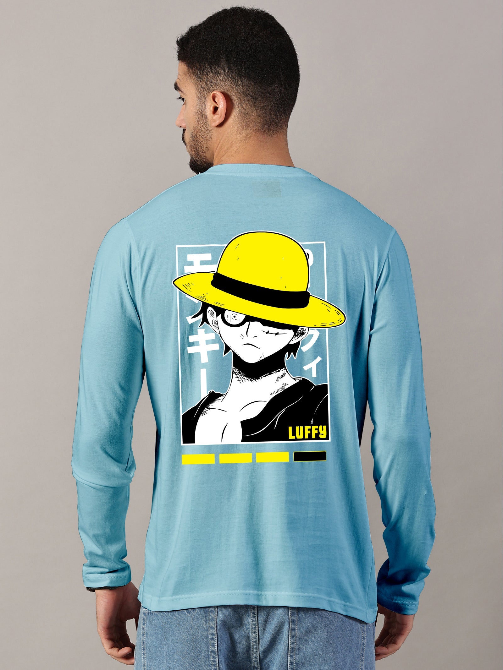 Luffy Printed Full Sleeve T-Shirt