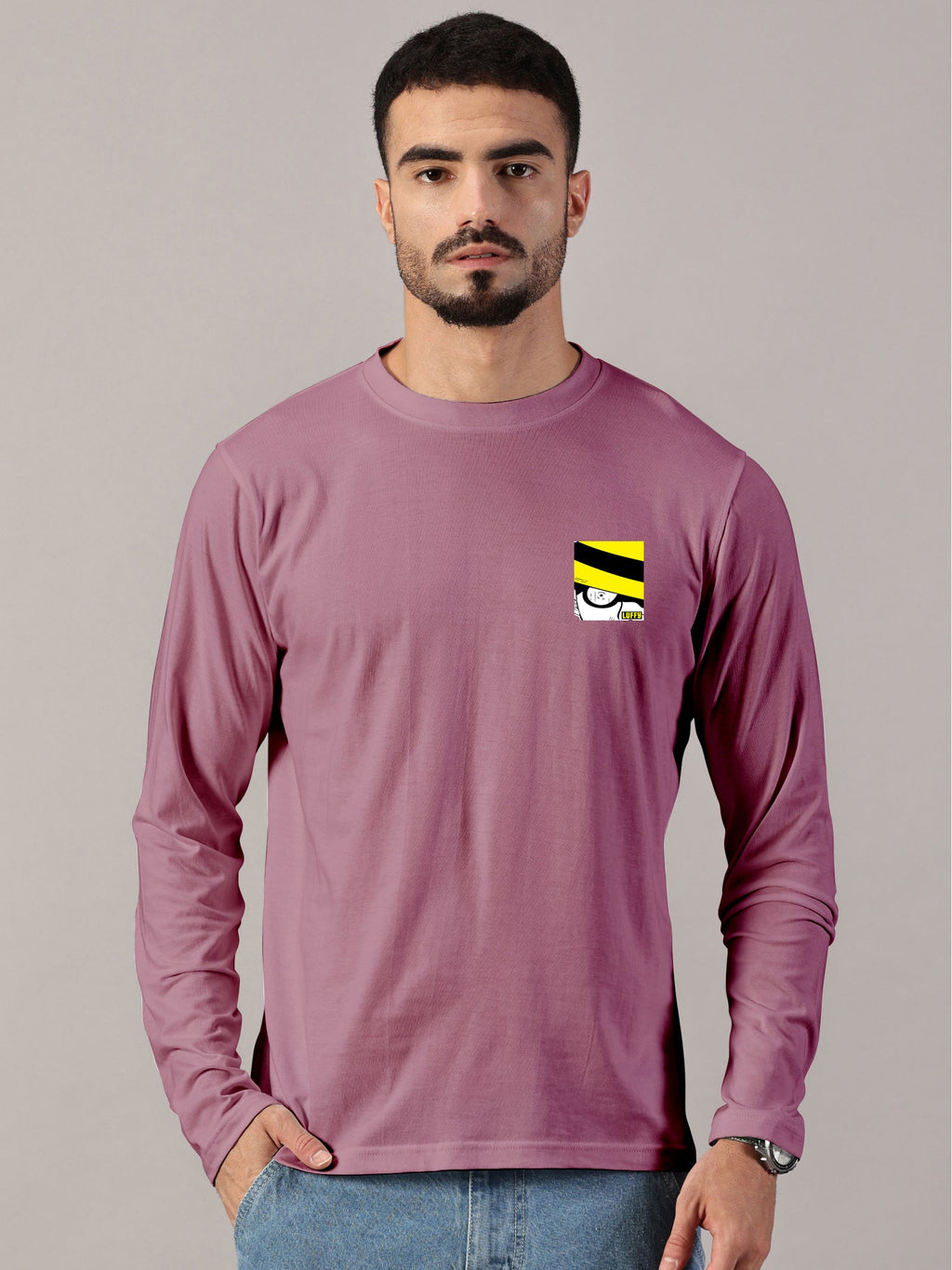 Luffy Printed Full Sleeve T-Shirt