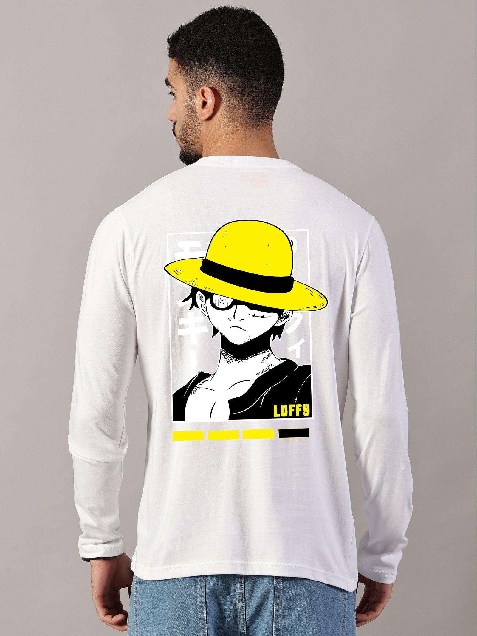 Luffy Printed Full Sleeve T-Shirt