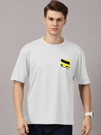 Luffy Printed Oversized Drop Shoulder T-Shirt