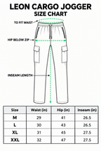 LEON Men’s Cotton Loopknit Cargo Jogger