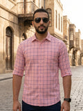 Checkered Poly Cotton Full Sleeve Shirt LEON