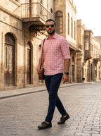 Checkered Poly Cotton Full Sleeve Shirt LEON