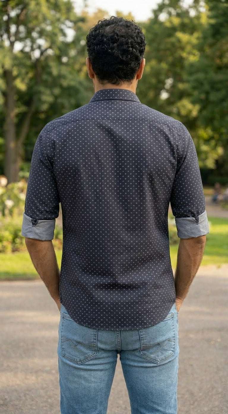 Star Printed Full Sleeve Shirt