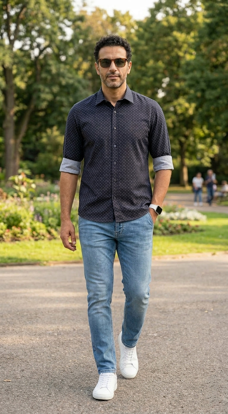 Star Printed Full Sleeve Shirt