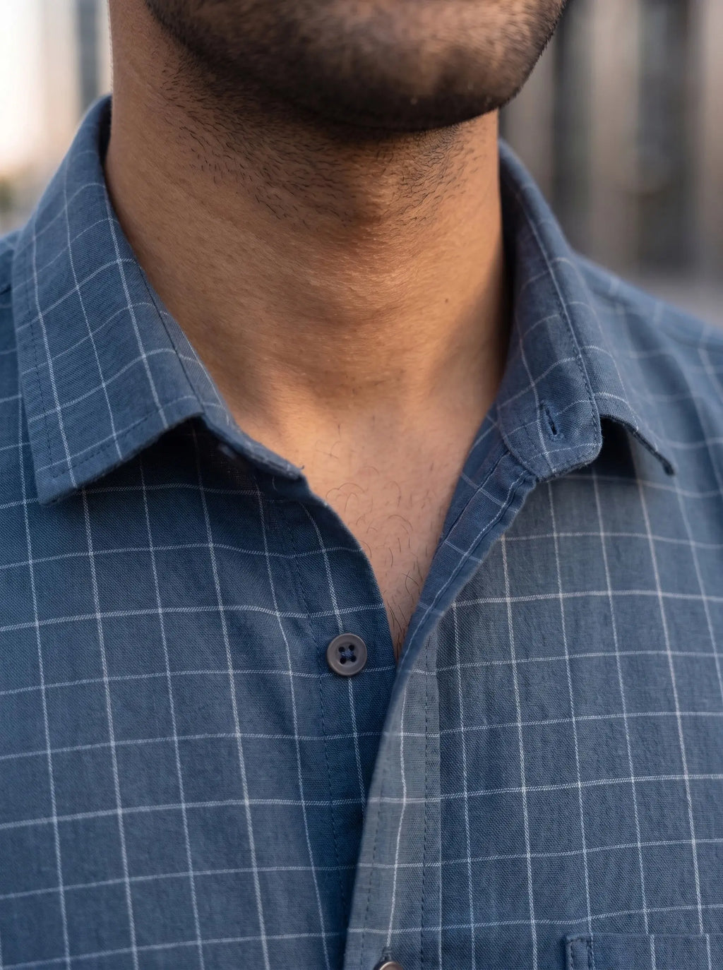 Checkered Poly Cotton Full Sleeve Shirt LEON