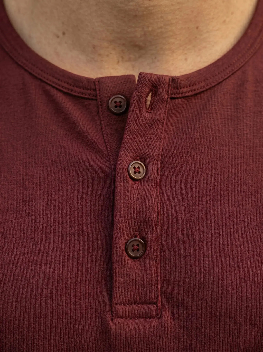 Henley Neck  Half Sleeve T-Shirt LEON