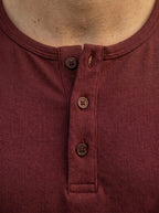 Henley Neck  Half Sleeve T-Shirt LEON