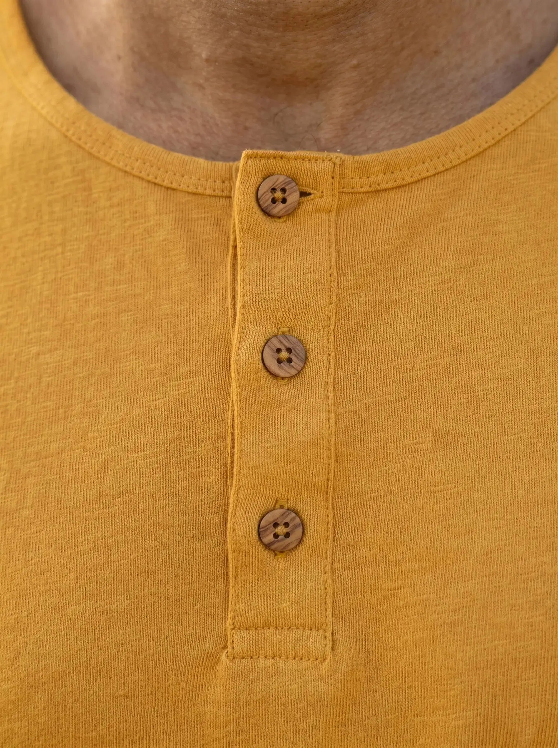 Henley Neck  Half Sleeve T-Shirt LEON