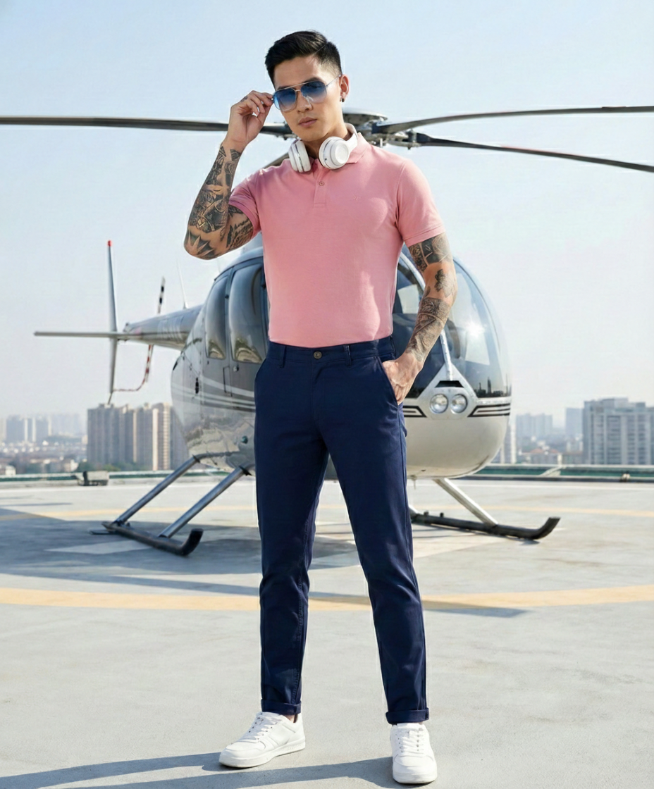 Slim Fit Derby Trousers