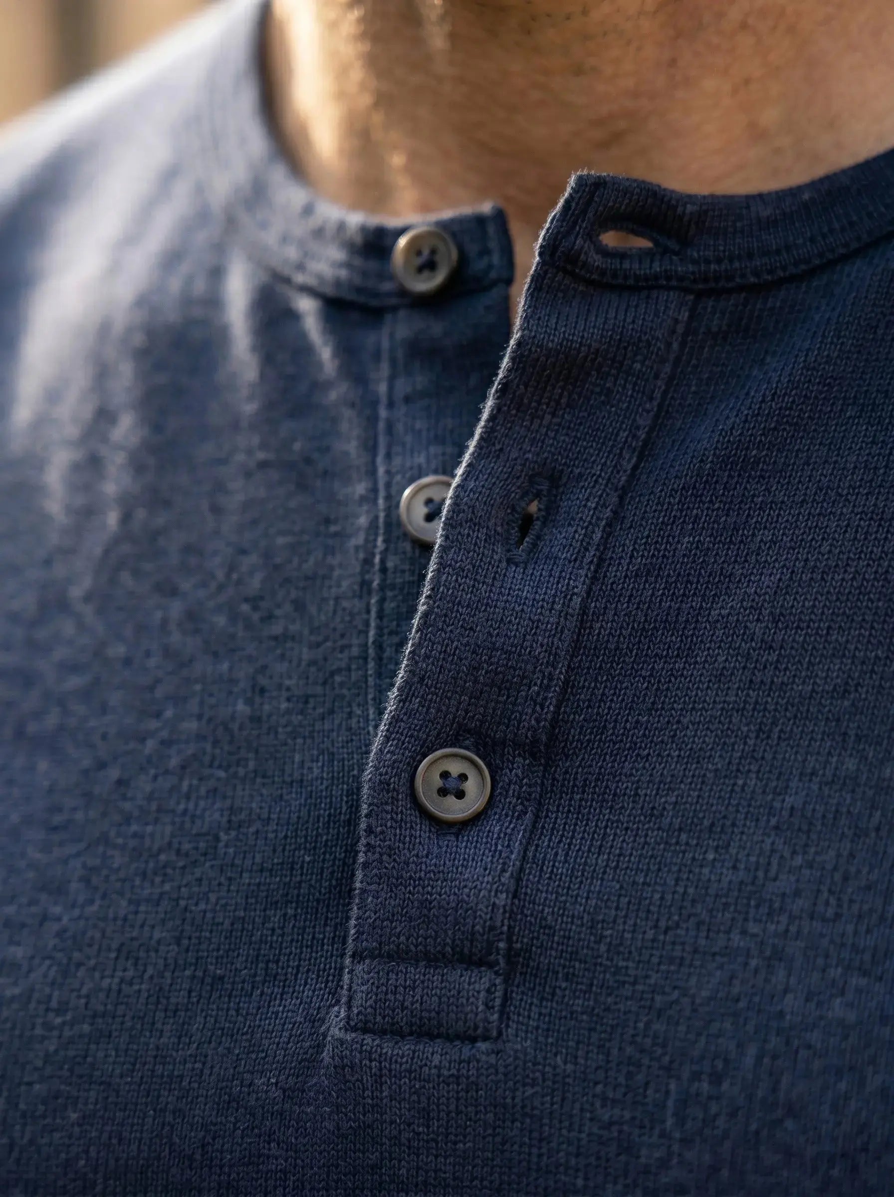 Henley Neck  Half Sleeve T-Shirt LEON