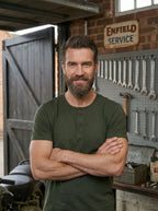 Henley Neck  Half Sleeve T-Shirt LEON