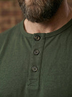 Henley Neck  Half Sleeve T-Shirt LEON