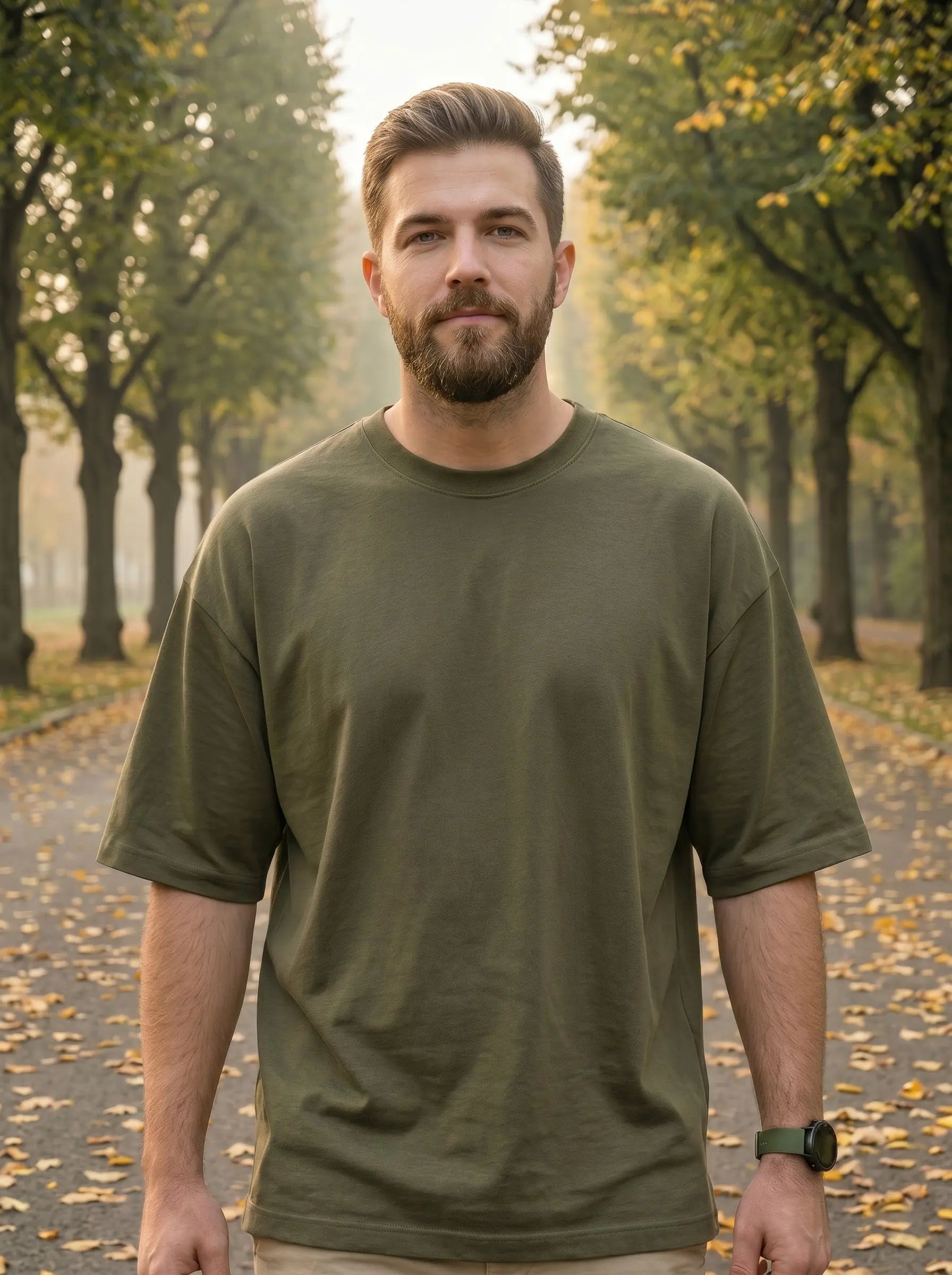 Oversized Drop Shoulder T-shirt LEON