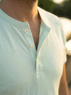 Henley Neck  Half Sleeve T-Shirt LEON