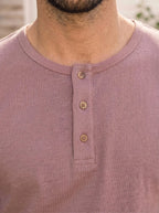 Henley Neck  Half Sleeve T-Shirt LEON