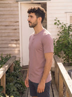 Henley Neck  Half Sleeve T-Shirt LEON