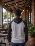 Raglan Sleeve Pullover Hoodie LEON