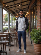 Raglan Sleeve Pullover Hoodie LEON