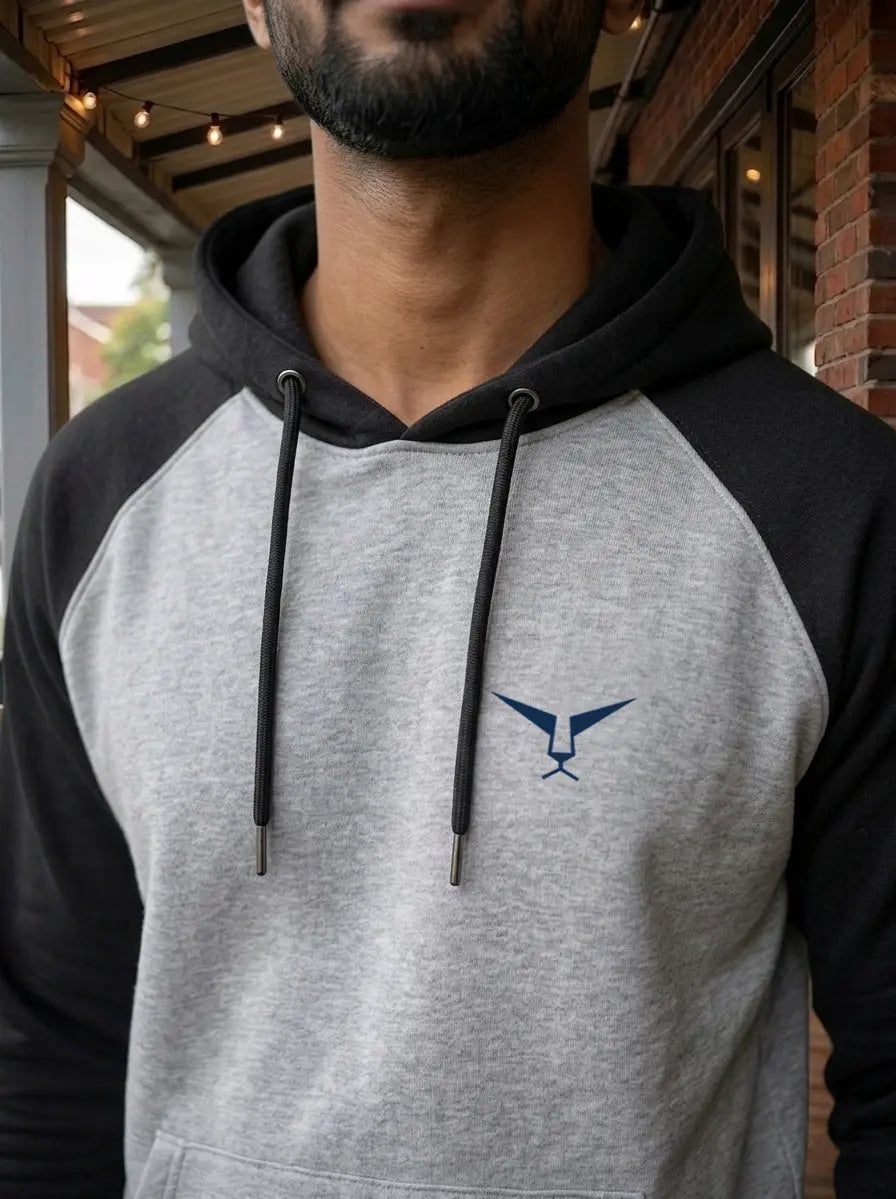 Raglan Sleeve Pullover Hoodie LEON