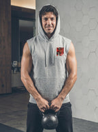Dragon Printed Sleeveless Pullover Hoodie LEON